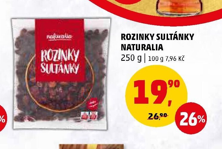 Rozinky sultánky Naturalia 250 g