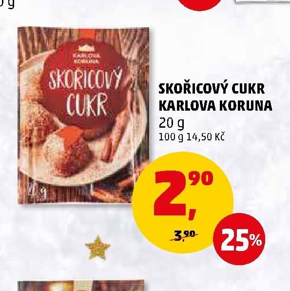 Skořicový cukr Karlova Koruna 20 g