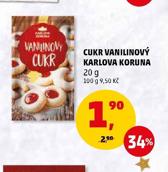 Cukr vanilinový Karlova Koruna 20 g