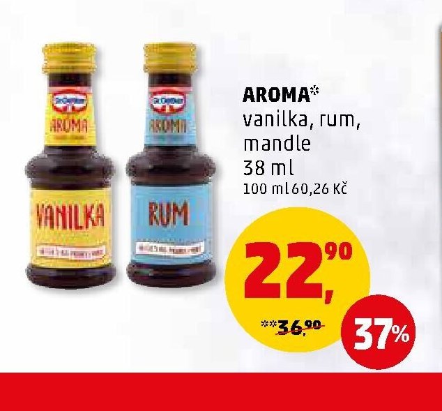 Aroma vanilka, rum 38 ml