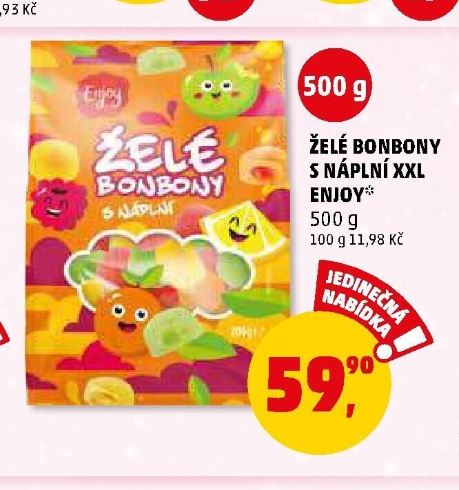 ŽELÉ BONBONY S NÁPLNÍ XXL ENJOY*
