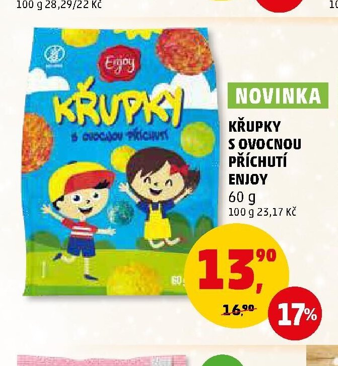 KŘUPKY S OVOCNOU PŘÍCHUTÍ ENJOY