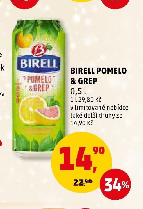 Birell Pomelo & Grep 0,5 l