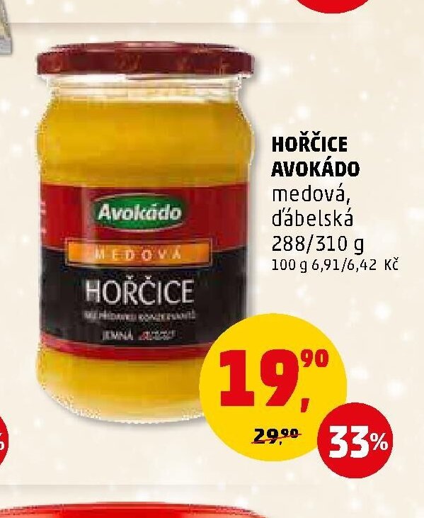 HOŘČICE AVOKÁDO