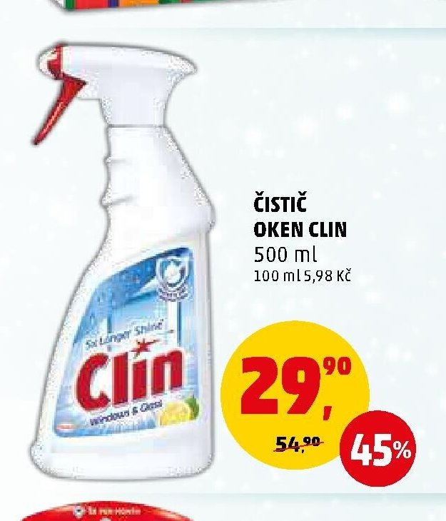 ČISTIČ OKEN CLIN