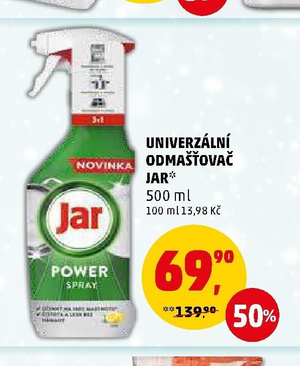 UNIVERZÁLNÍ ODMAŠŤOVAČ JAR