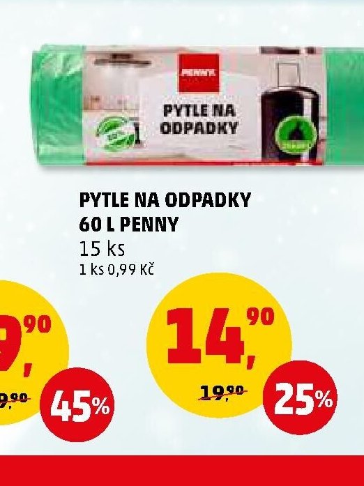 PYTLE NA ODPADKY 60 L PENNY