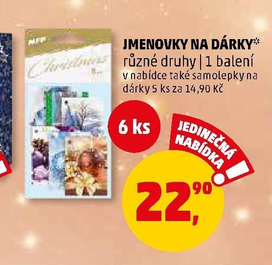 JMENOVKY NA DÁRKY