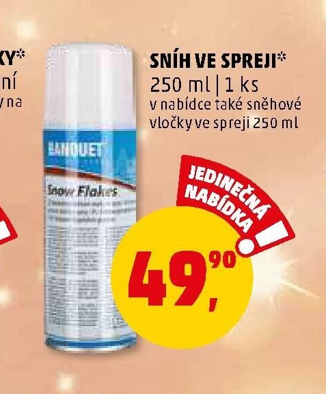 SNÍH VE SPREJI