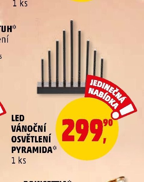LED VÁNOČNÍ OSVĚTLENÍ PYRAMIDA
