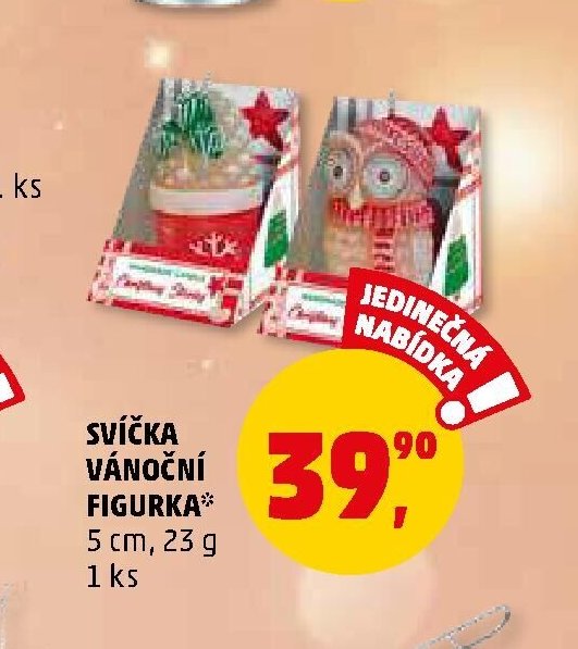 SVÍČKA VÁNOČNÍ FIGURKA