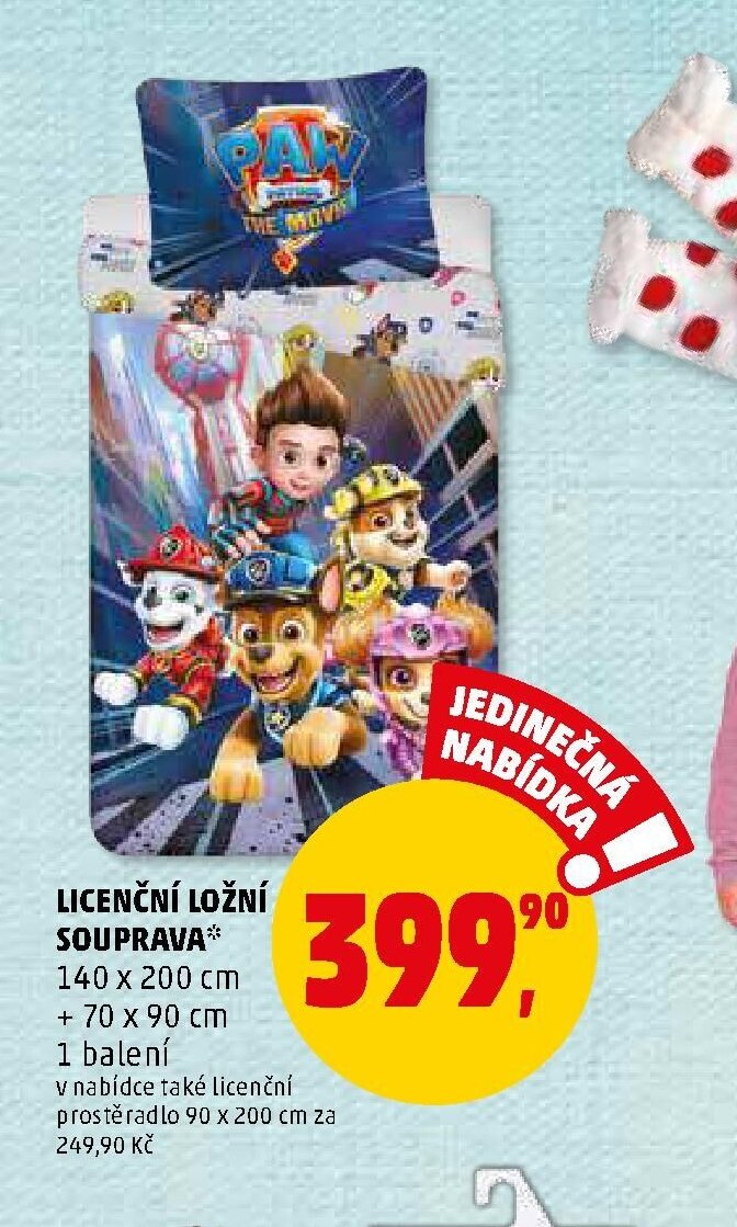 LICENČNÍ LOŽNÍ SOUPRAVA