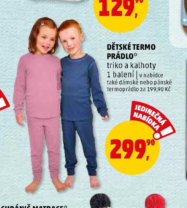 DĚTSKÉ TERMO PRÁDLO