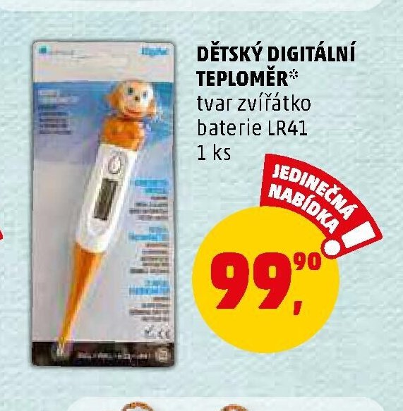 DĚTSKÝ DIGITÁLNÍ TEPLOMĚR