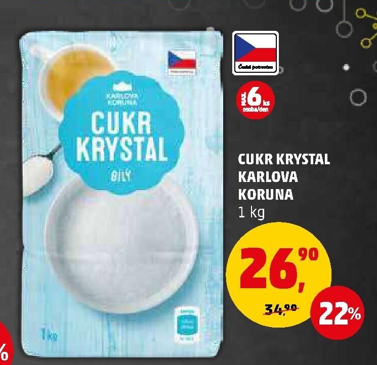 CUKR KRYSTAL KARLOVA KORUNA 1 kg
