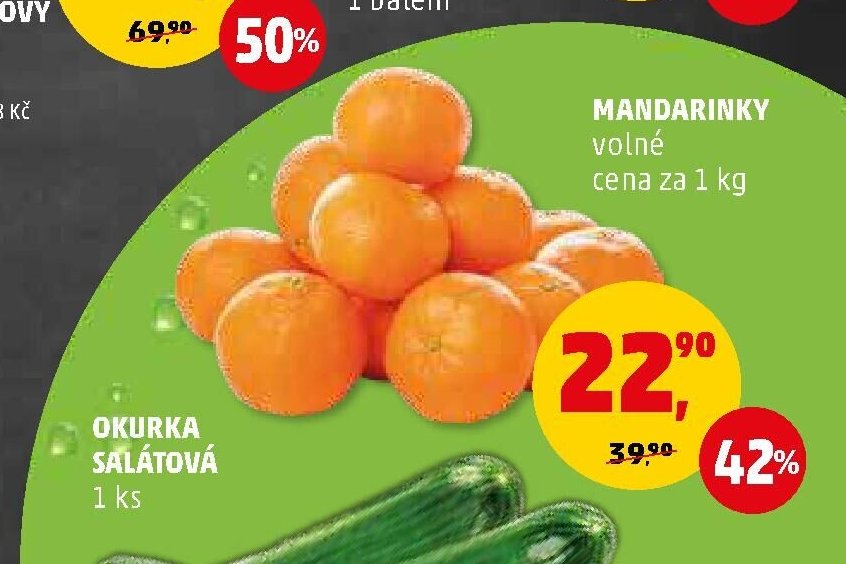 MANDARINKY volné cena za 1 kg