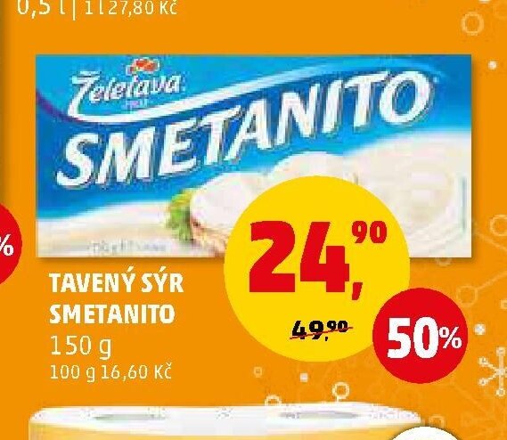 Tavený sýr Smetanito