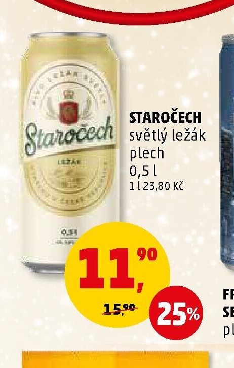 STAROČECH světlý ležák plech