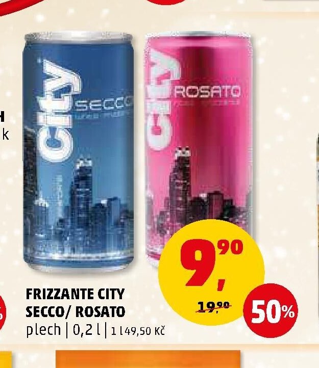FRIZZANTE CITY SECCO/ ROSATO plech