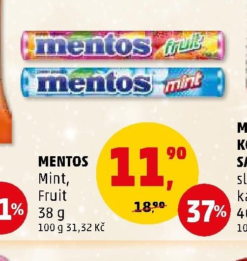 MENTOS Mint, Fruit