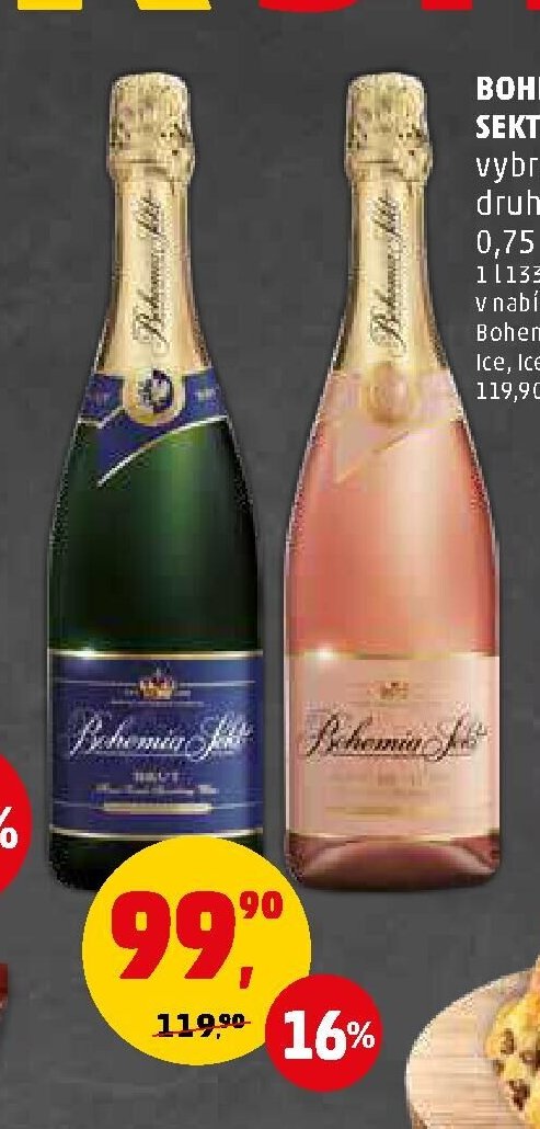 Bohemia Sekt vybrané druhy