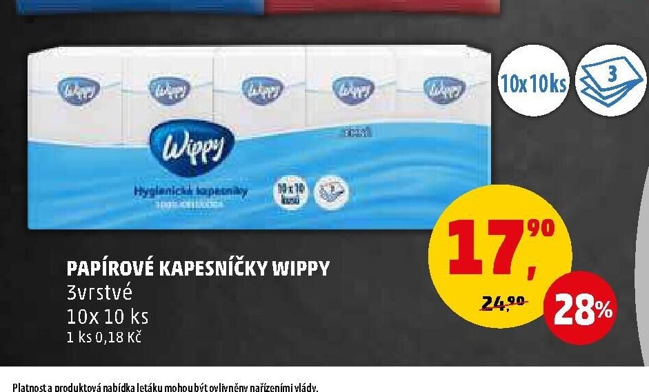 Papírové kapesníčky Wippy