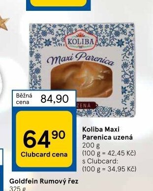 Koliba Maxi Parenica uzená 200 g