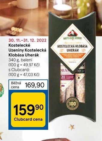 Kostelecké Uzeniny Kostelecká Klobása Uherák