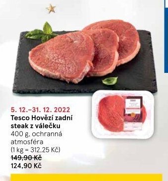 Tesco Hovězí zadní steak z válečku