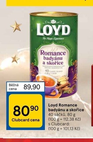 Loyd Romance badyánu a skořice