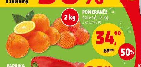 Pomeranče 2 kg