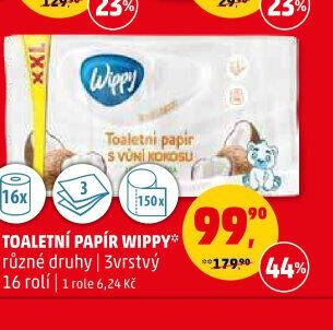 Toaletní papír Wippy 16 rolí