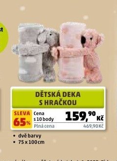 DĚTSKÁ DEKA S HRAČKOU