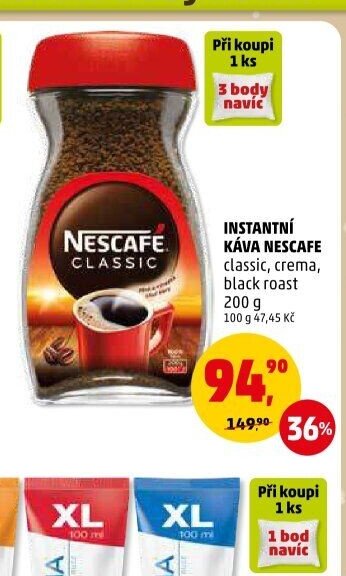 INSTANTNÍ KÁVA NESCAFE