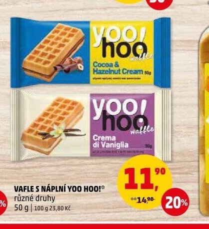 Vafle s náplní Yoo Hoo!