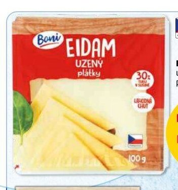 EIDAM BONI uzený, 30 % tuku v s., plátky 100 g