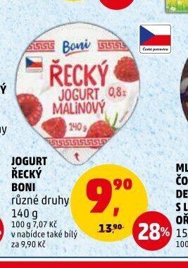 JOGURT ŘECKÝ BONI různé druhy 140 g