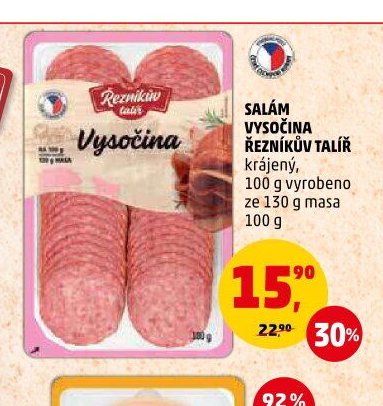 SALÁM VYSOČINA ŘEZNÍKŮV TALÍŘ