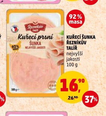 KUŘECÍ ŠUNKA ŘEZNÍKŮV TALÍŘ