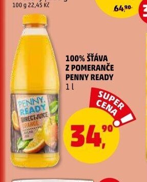 100% ŠŤÁVA Z POMERANČE PENNY READY