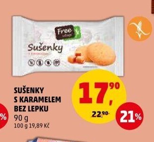Sušenky s karamelem bez lepku