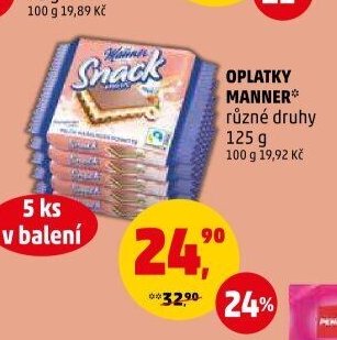 Oplatky Manner