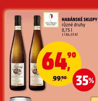 Habánské sklepy různé druhy