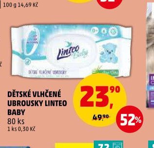 Dětské vlhčené ubrousky Linteo Baby
