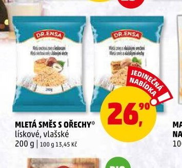 MLETÁ SMĚS S OŘECHY