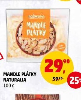 MANDLE PLÁTKY NATURALIA