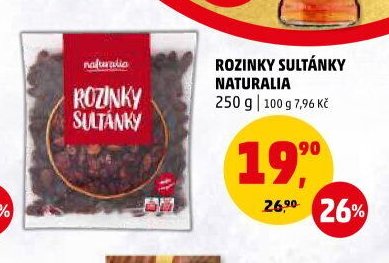 ROZINKY SULTÁNKY NATURALIA