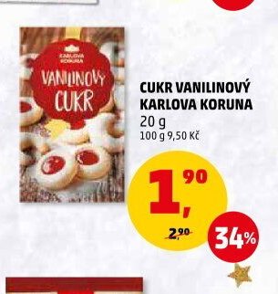 CUKR VANILKOVÝ KARLOVA KORUNA