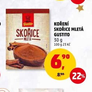 KOŘENÍ SKOŘICE MLETÁ GUSTITO