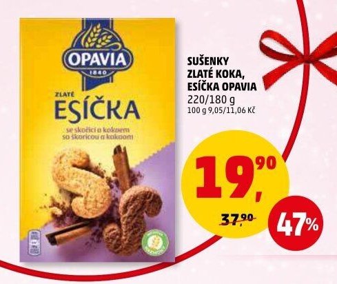 SUŠENKY ZLATÉ KOKA, ESÍČKA OPAVIA